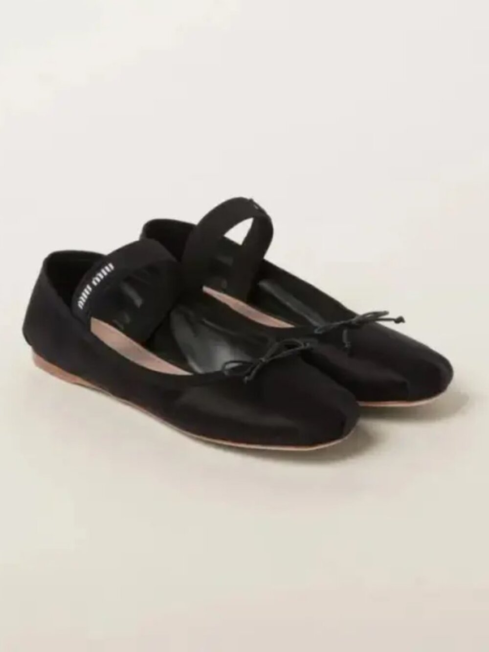 Rare- NEW MIU MIU Satin Ballerina Flats